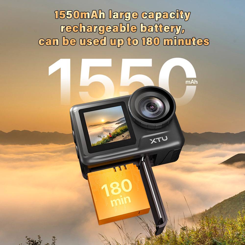 XTU MAX 2 6K 30FPS EIS 3.0 Anti-Shake Action Camera
