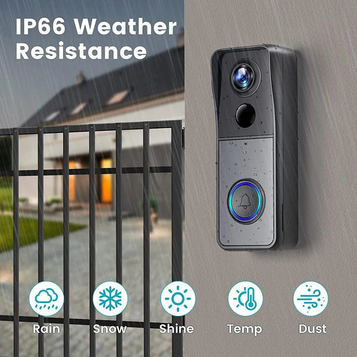 XTU J9 1080P wireless Video Doorbell with chime XTUCAM
