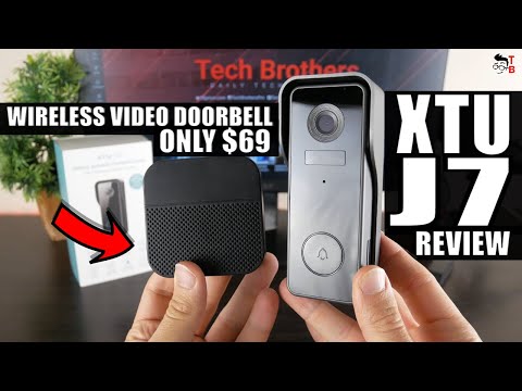 XTU J7 2K wireless Video Doorbell with chime